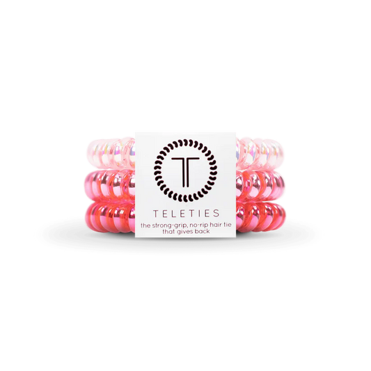 THINK PINK SMALL HAIR TIES