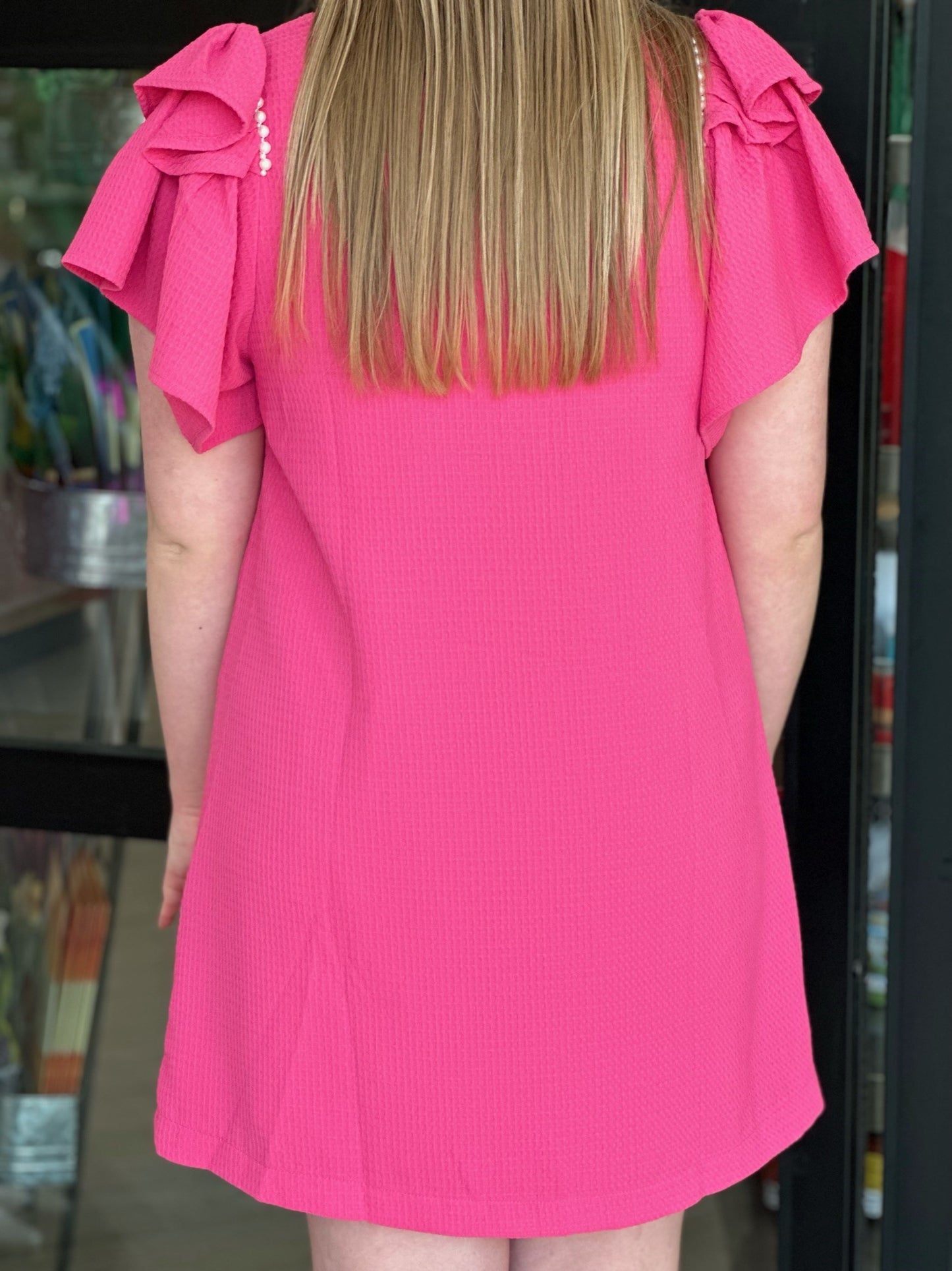 Barbie Pink Dress with Pearl Detail