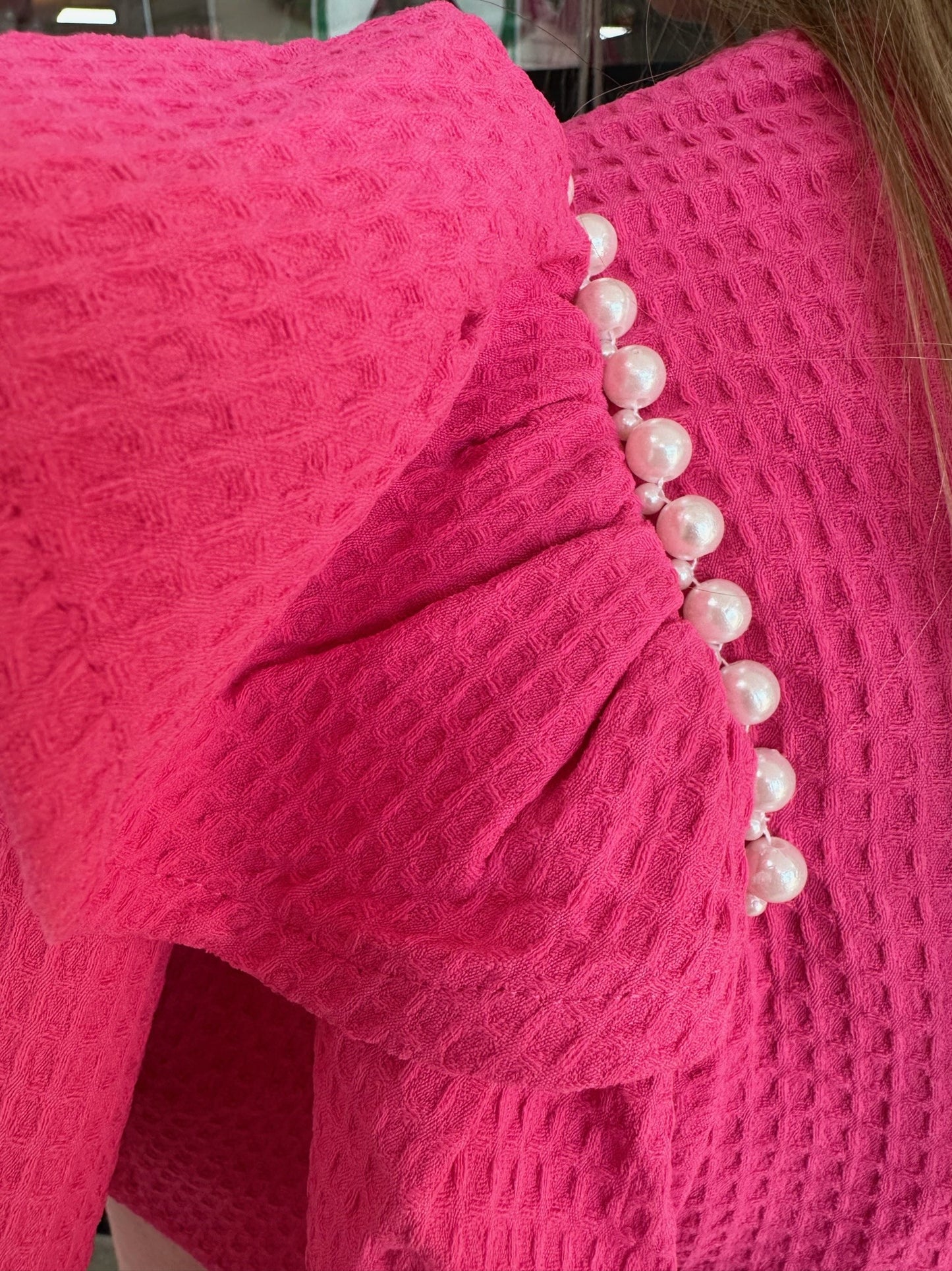 Barbie Pink Dress with Pearl Detail