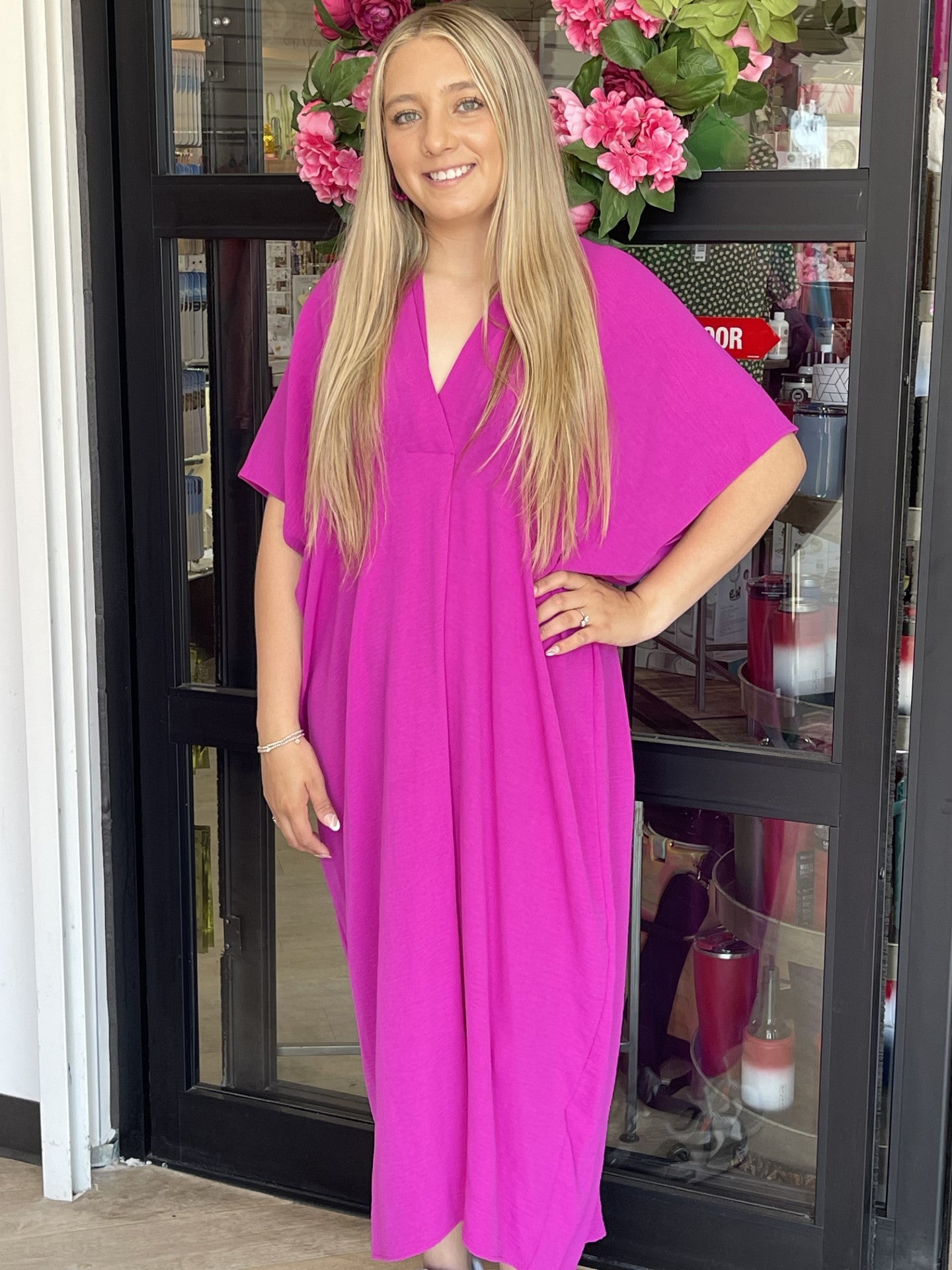 Magenta Maxi Dress