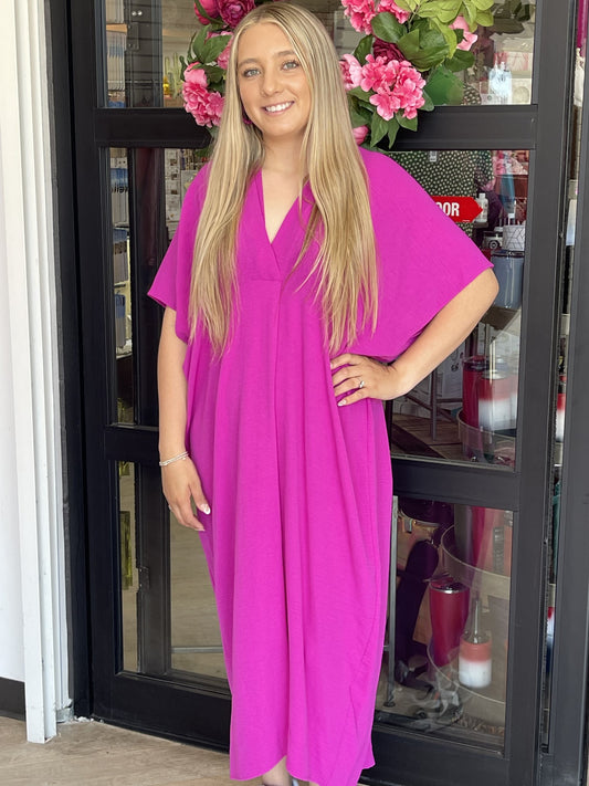 Magenta Maxi Dress