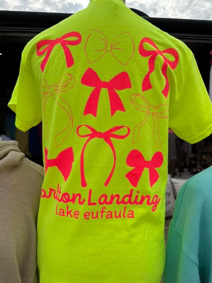 Carlton Landing Neon Bow Tee and Crewneck Sweatshirt