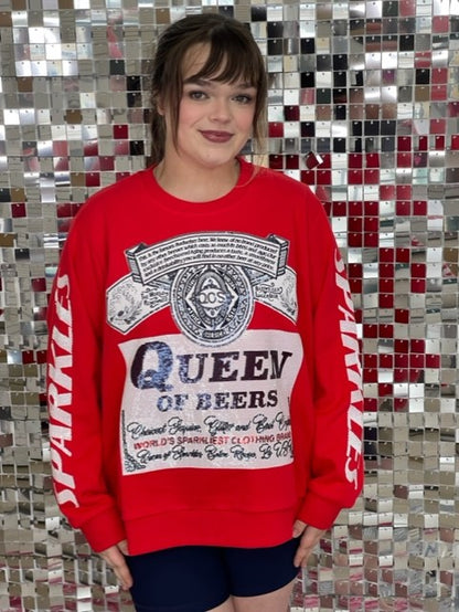 Queen of Beers Sweatshirt - Pharm Favorites by Economy Pharmacy