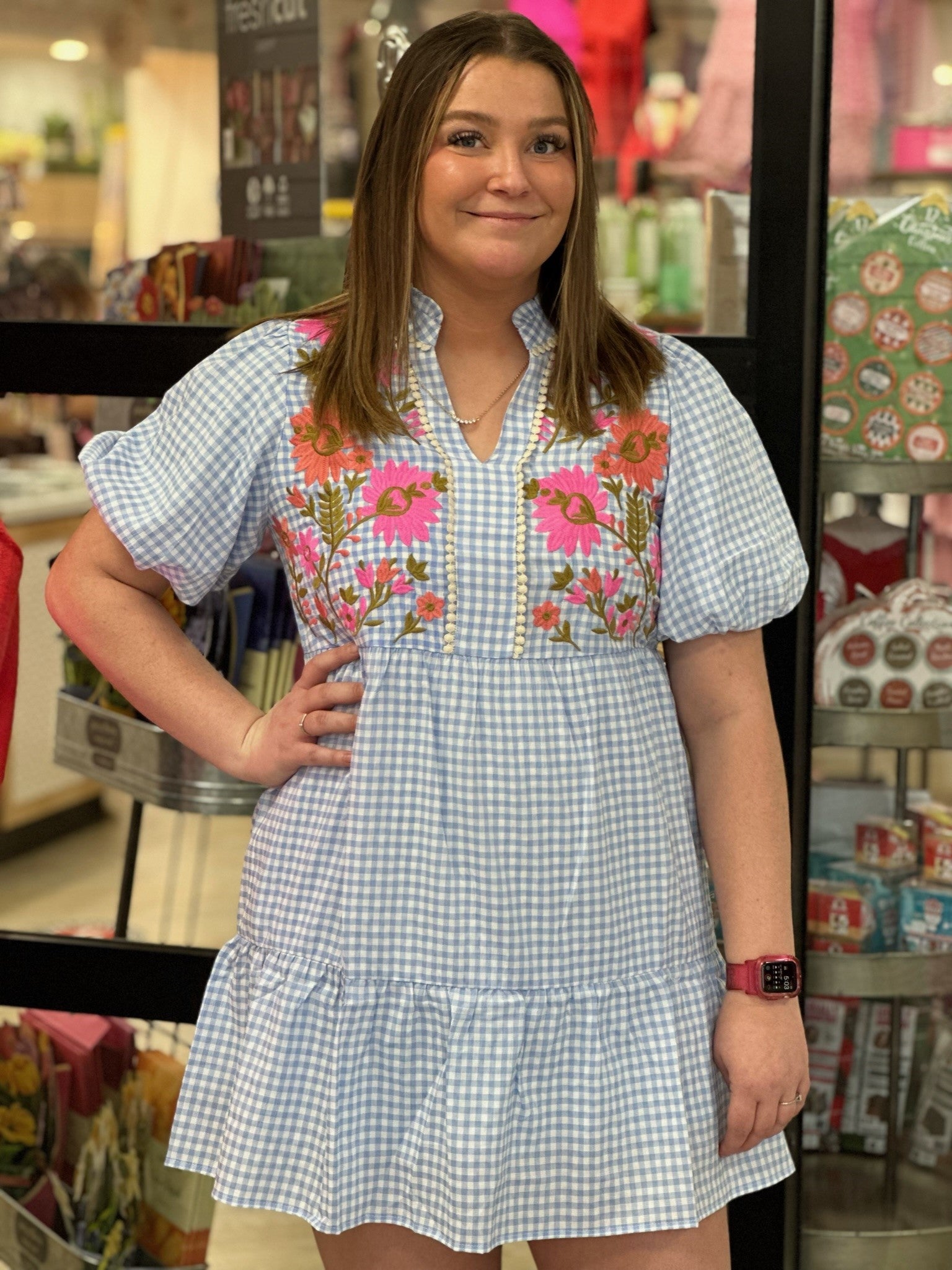 Spring Delight Embroidered Dress