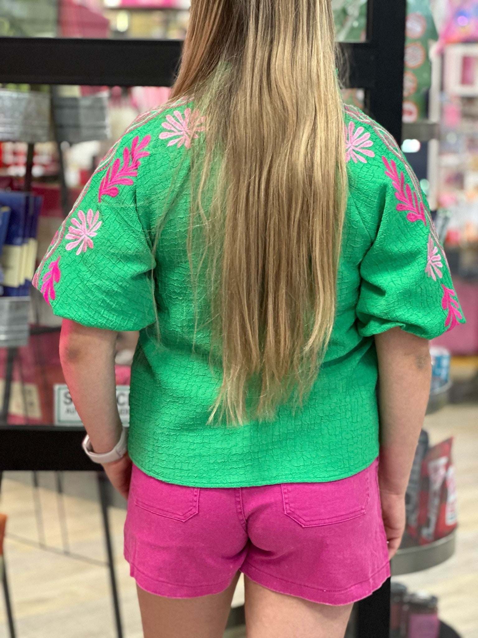 Palm Springs Sweetie Puff Sleeve Blouse