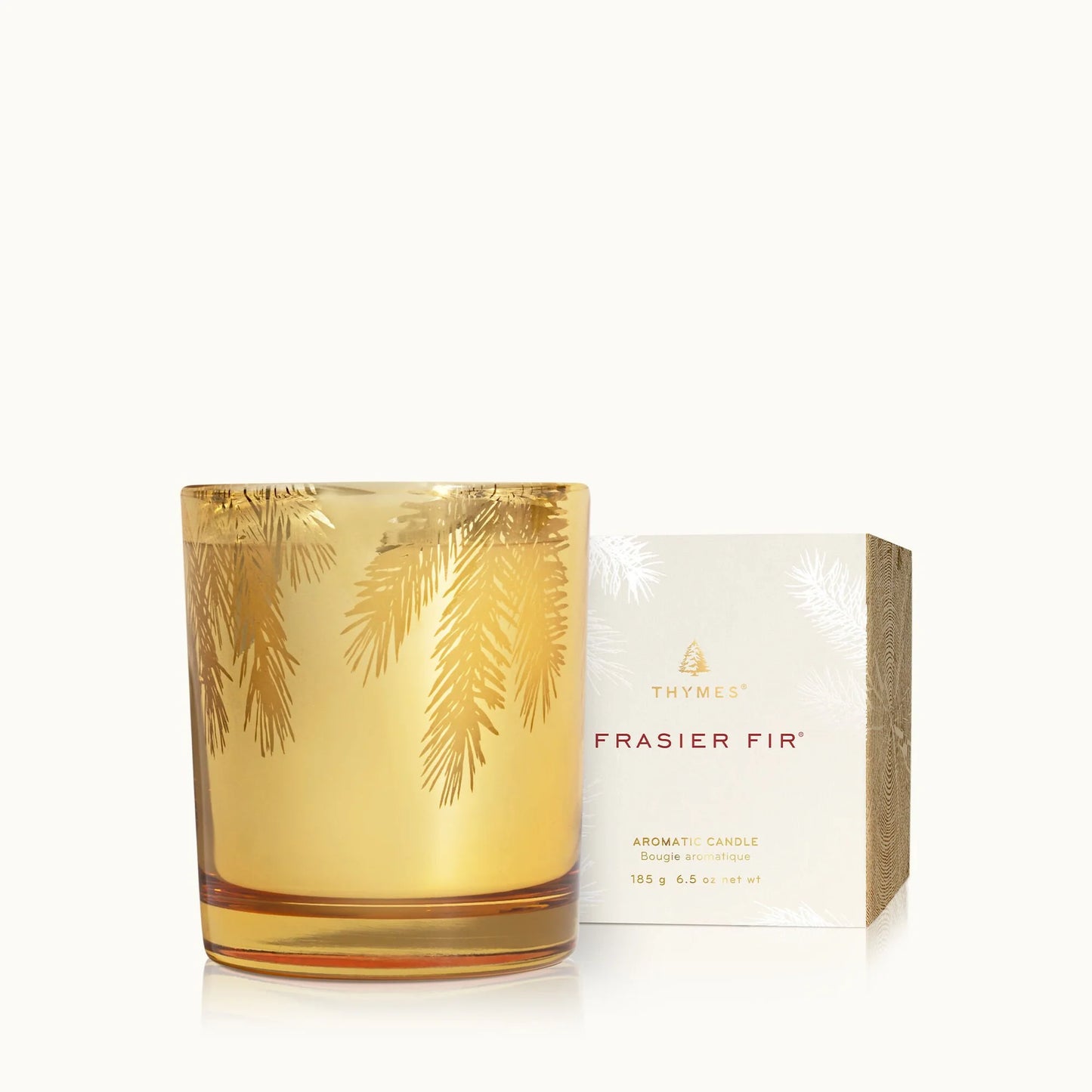FRASIER FIR GILDED GOLD CANDLE