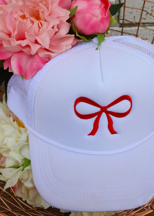 Red Bow Hat