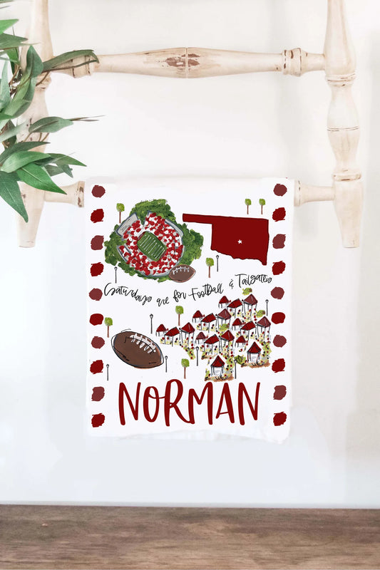 NORMAN, OK TEA TOWEL