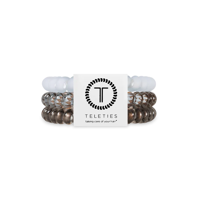 TELETIES TRULY TAUPE SMALL HAIR TIES