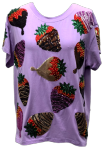 PURPLE CHOCOLATE COVERED STRAWBERRIES TEE