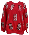 QUEEN OF SPARKLES RED COKE CAN SWEATSHIRT AND SHORTS SET