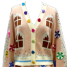 GINGERBREAD HOUSE CARDIGAN