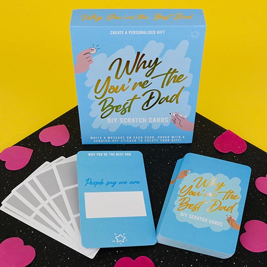 REASONS YOU'RE THE BEST DAD DIY SCRATCH CARDS