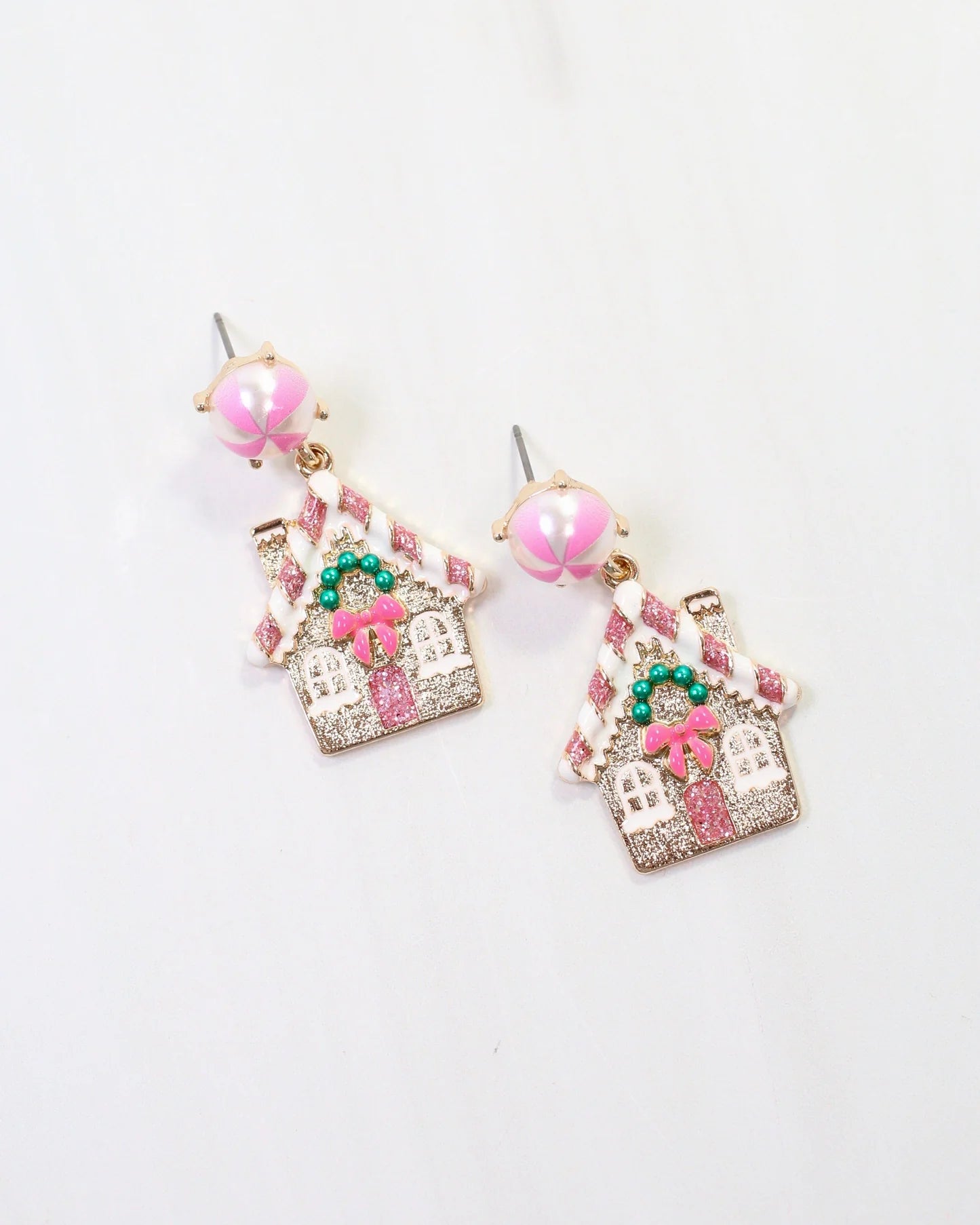CANDY CANE DREAMS EARRING - PINK
