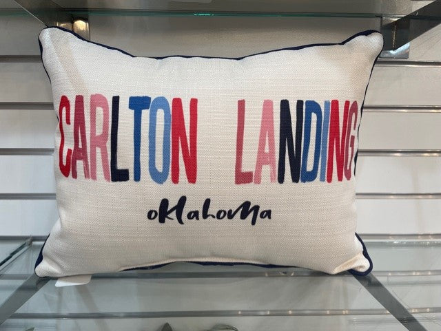 Carlton Landing Oklahoma Pillow