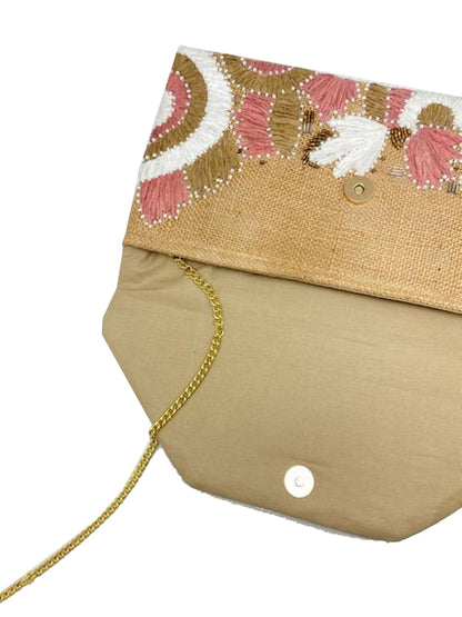 Jute Raffia Pink Bag - Pharm Favorites by Economy Pharmacy