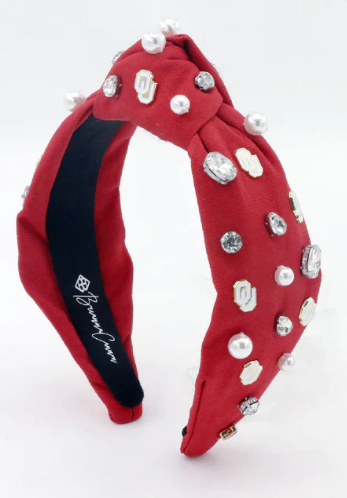 Crimson University of Oklahoma Logo Headband OU