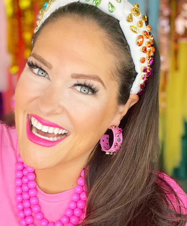 Brianna Cannon Resin Hoops With Crystals - Pharm Favorites by Economy Pharmacy