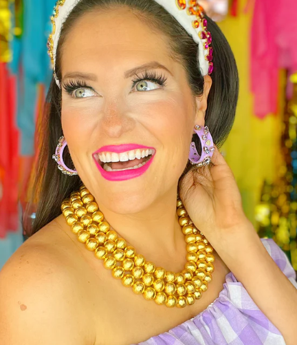 Brianna Cannon Resin Hoops With Crystals - Pharm Favorites by Economy Pharmacy