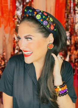 Spooky Pumpkin Rainbow Headband w/ Crystals - Pharm Favorites by Economy Pharmacy