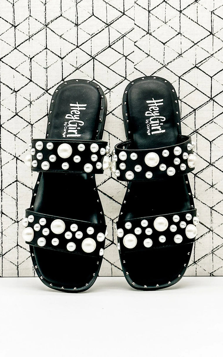 Black Pearl Sandals by Corkys