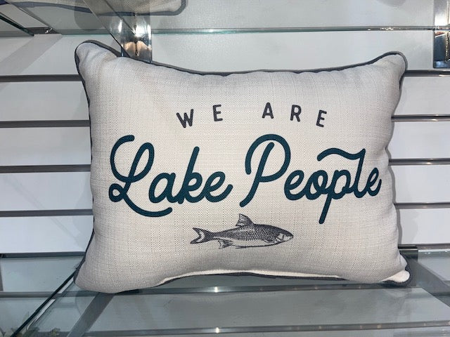 We are Lake People Pillow - Pharm Favorites by Economy Pharmacy